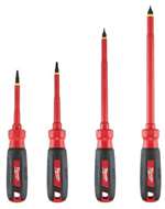 4 PC 1000V INSL Screwdriver Set With Square REC