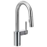 Lead Law Compliant Align 1 Handle High Arc Pull Down Bar Faucet Polished Chrome