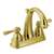Lead Law Compliant 2 Handle Lever Lavatory Faucet Polished Brass 1.5 GPM