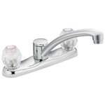 Lead Law Compliant 2 Handle Knob Kitchen Faucet Polished Chrome 2.0 GPM