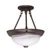 OLBR 2 60 Watts Medium Semi Flush