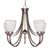 Brushed Nickel 5 Light 60 Watts A 19 Hanging *triumph