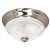 Brushed Nickel 1 Light 60 Watts A 19 Flush *triump