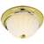 Polished Brass 2 Light 60 Watts A 19 Flush Frost Melon