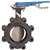 2 Ductile Iron 200 # Bronze EPDM Lug Butterfly Valve Lever Operator