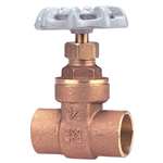 Not For Potable Use 1-1/4 Brass 200 # Sweat Full Port Gate