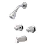 2 Handle Metal Shower Faucet Bedford Polished Chrome