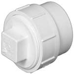6 PVC DWV Fitting Cleanout Adapter With Plug