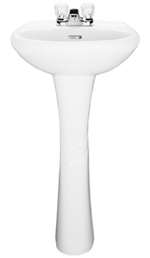 Vitreous China Pedestal Only For PF1131 Lavatory White