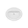 20 X 17 One Hole Vitreous China Drop In Lavatory White