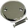 Waste & Overflow Face Plate Chrome Plated Two Hole