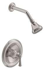 Ccy 2.0 1 Handle Lever Shower Faucet Trim Brushed Nickel