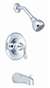 Ccy 2.0 GPM 1 Handle Tub and Shower Trim Polished Chrome *willo