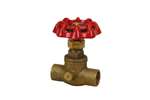 Not For Potable Use 1/2 Brass Sweat Economy Straight Stop & Waste