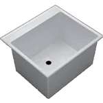 22 X 25 Self-Rimming Countertop Laundry Sink White