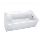 72 X 36 Right Hand Acrylic Bath With Skirt White