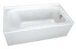 72 X 42 Right Hand Acrylic Bath With Skirt White