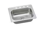 25 X 22 Four Hole 6.0 22 Gauge 1 Bowl Stainless Steel Sink