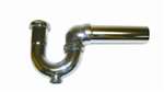1-1/2 17 Gauge Sink Trap W/PVC Adapter Chrome