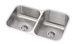 31-3/4X20-1/2 Double Bowl Undercounter Stainless Steel RH Sink