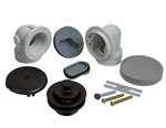Waste & Overflow PVC Schedule 40 Lift and Turn Half Kit Brass Oil Rubbed Bronze