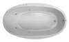 70 X 40 Acrylic Oval Whirlpool White