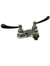 Lead Law Compliant 1.5 GPM 2 Handle Lavatory Faucet With Gri