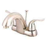 Lead Law Compliant 2 Handle 1.5 Lever 4 Lavatory Faucet Brushed Nickel