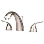 Lead Law Compliant 1.5 GPM 2 Handle Lever Widespread Lavatory Brushed Nickel