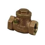Lead Law Compliant 1-1/4 Brass 125# Threaded Swing Check Valve