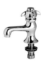 Lead Law Compliant 2 GPM 1 Handle Self Closing Basin Faucet Polished Chrome