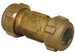 Lead Law Compliant 1-1/4 X 3 Brass IPS Compression Coupling