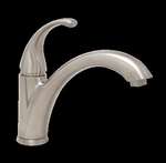 Ccy Lead Law Compliant 1.8 1 Handle Kitchen Faucet Less Spray Brushed Nickel