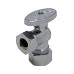 Lead Law Compliant Chrome Plated 5/8 OD X 7/16 &1/2 Slip-Joint Angle ST