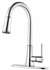 Lead Law Compliant 1.75 GPM Single Handle Pull Down Kitchen Faucet Polished Chrome
