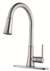 Lead Law Compliant 1.75 GPM Single Handle Pull Down Kitchen Faucet Stainless Steel