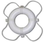 24 White Foam Ring Buoy CGA