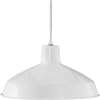 White 1 150 Watts Medium Pendant