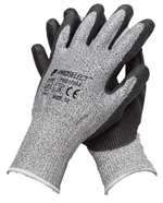 Hppe Knit Gloves Cut Resistant Rubber Palm Medium