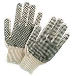 WHT Cotton Gloves Gripper Dots OSFA