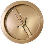 12 RDR Round Ceiling Damper Brown