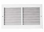 24 X 30 Roll Groove Return Air Grill 1/2 Fin White