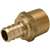 Lead Law Compliant 1/2 Barbed X 3/4 MPT Brass Adapter