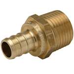 Lead Law Compliant 3/4 Barbed X 3/4 MPT Brass Adapter