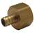 Lead Law Compliant 1/2 Barbed X FPT Brass Non Swivel Adapter