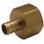 Lead Law Compliant 1/2 Barbed X 3/4 Brass Non Swivel Adapter