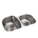 31.5X20.5X9 Stainless Steel Undercounter Offset Kitchen Sink