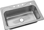 33 X 22 *southha Single Basin Sink Stainless Steel
