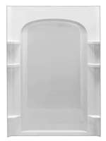 48 Curved Shower Back Wall Ensemble White