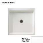 36 X 36 Single THOLD Shower FLR White